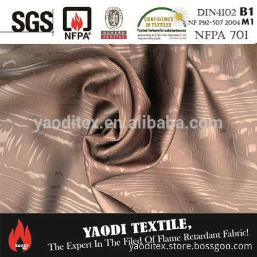 High quality embossed curtain fabric for sale